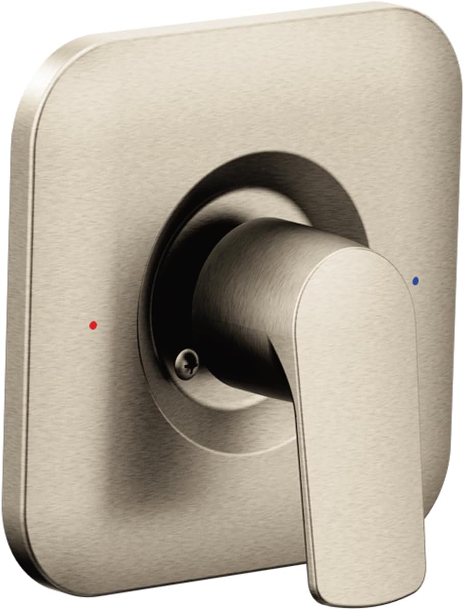 Moen T2811BN Rizon Posi-Temp Pressure Balancing Modern Shower Trim Kit, Valve Required, Brushed Nickel