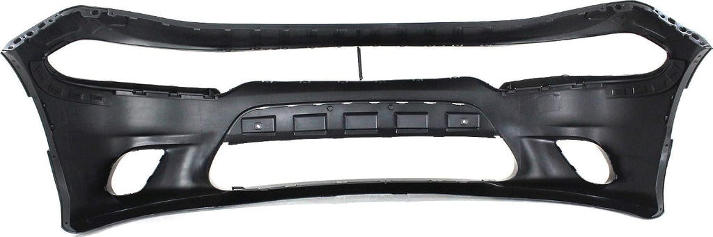 Garage-Pro Front Bumper Cover For Dodge Charger 2015-2023, Primed, For Models with Hood Scoop, Without Widebody, with Elliptical Fog Light Hole, 2023 Dodge Charger Accessories