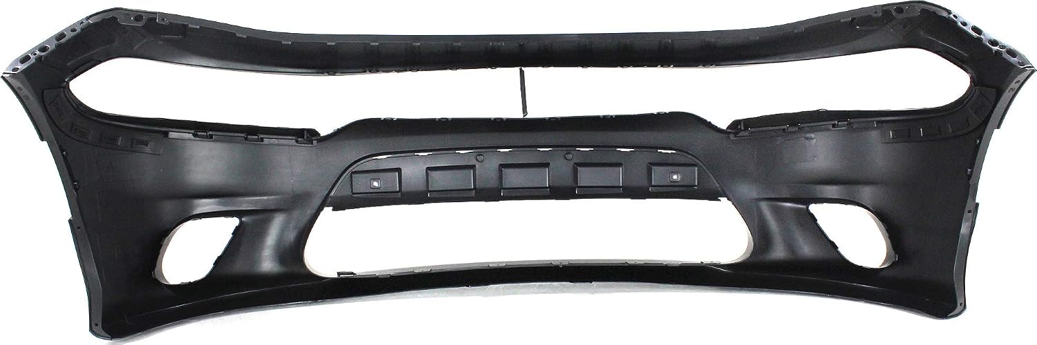 Garage-Pro Front Bumper Cover For Dodge Charger 2015-2023, Primed, For Models with Hood Scoop, Without Widebody, with Elliptical Fog Light Hole, 2023 Dodge Charger Accessories