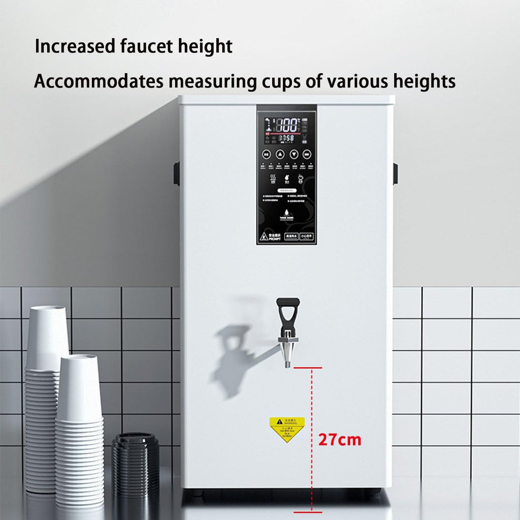 Instant Heating Hot Water Dispenser Automatic Wall-Mounted Boiler with Intelligent Control Panel,Filter and Faucet,Energy Efficient for Home,Office Black-60L
