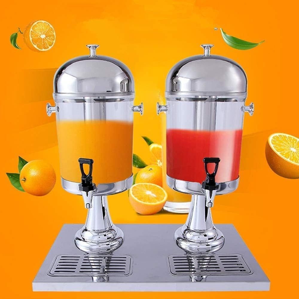 Beverage Dispenser, Beer Dispenser, Beverage Machine, Dual Faucet Juice Dispenser, Carbonated Beverage Machine (Gold)