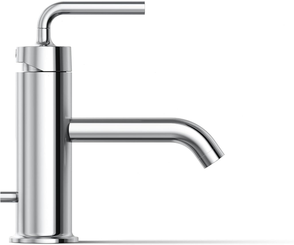 KOHLER K-14402-4A-CP Purist® Single-Handle Bathroom Sink Faucet, Straight Lever Handle, Bathroom Faucets, 1.2 GPM, Polished Chrome