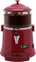 5L Commercial Hot Chocolate Maker Machine Chocolate Dispenser Warmer With Faucet 400W 110V Hot Beverage Warmer for Heating Chocolate Coffee Milk(5L-Black)