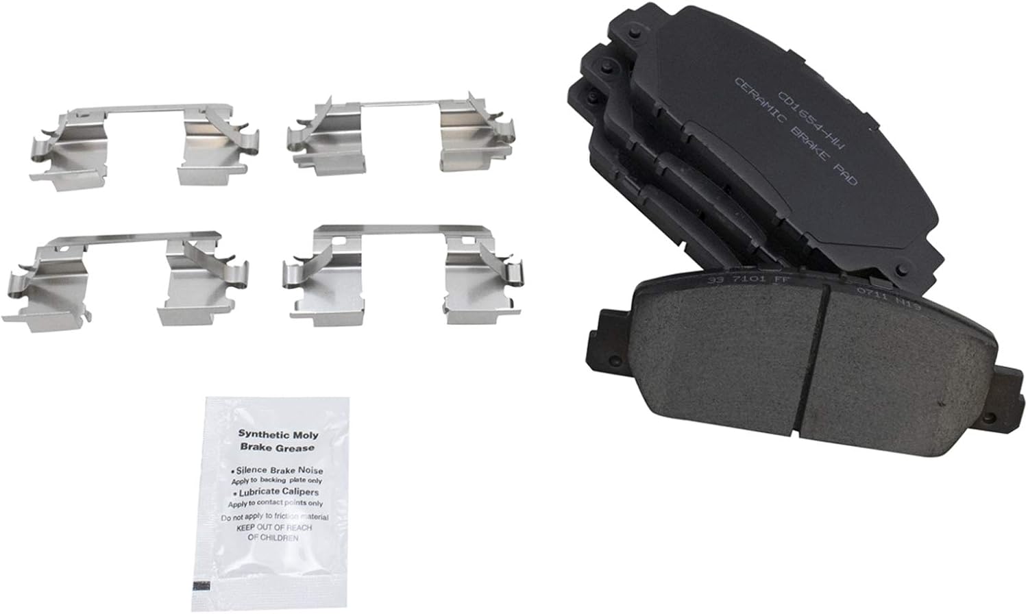 TRQ Performance Front Ceramic Brake Pad and Rotor Set Drilled Slotted Compatible with 13-17 Honda Accord EX EX-L Sport Touring 18-20 Honda Accord EX EX-L LX L4 1.5L 16-22 HR-V