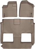 WeatherTech Custom Fit FloorLiners for Dodge Grand Caravan, Grand Caravan, Town & Country Van - Full Set (454211-451414), Tan