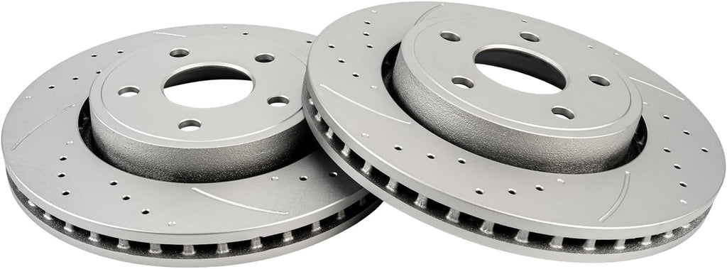 KAC - 328mm Front Disc Brake Rotors | Brake Kit for 2005-2010 Grand Cherokee 3.0/3.7/4.7/5.7L, 2006-2010 Commander 2pcs Automotive Replacement Brake Rotors,53026