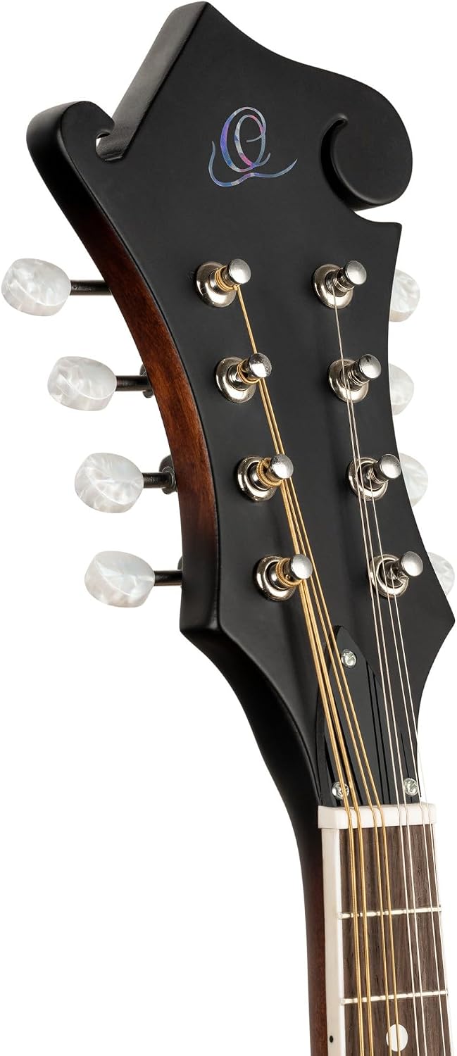 Ortega Americana Series F-Style Acoustic-Electric Mandolin, Satin Whiskey Burst (RMFE30-WB)