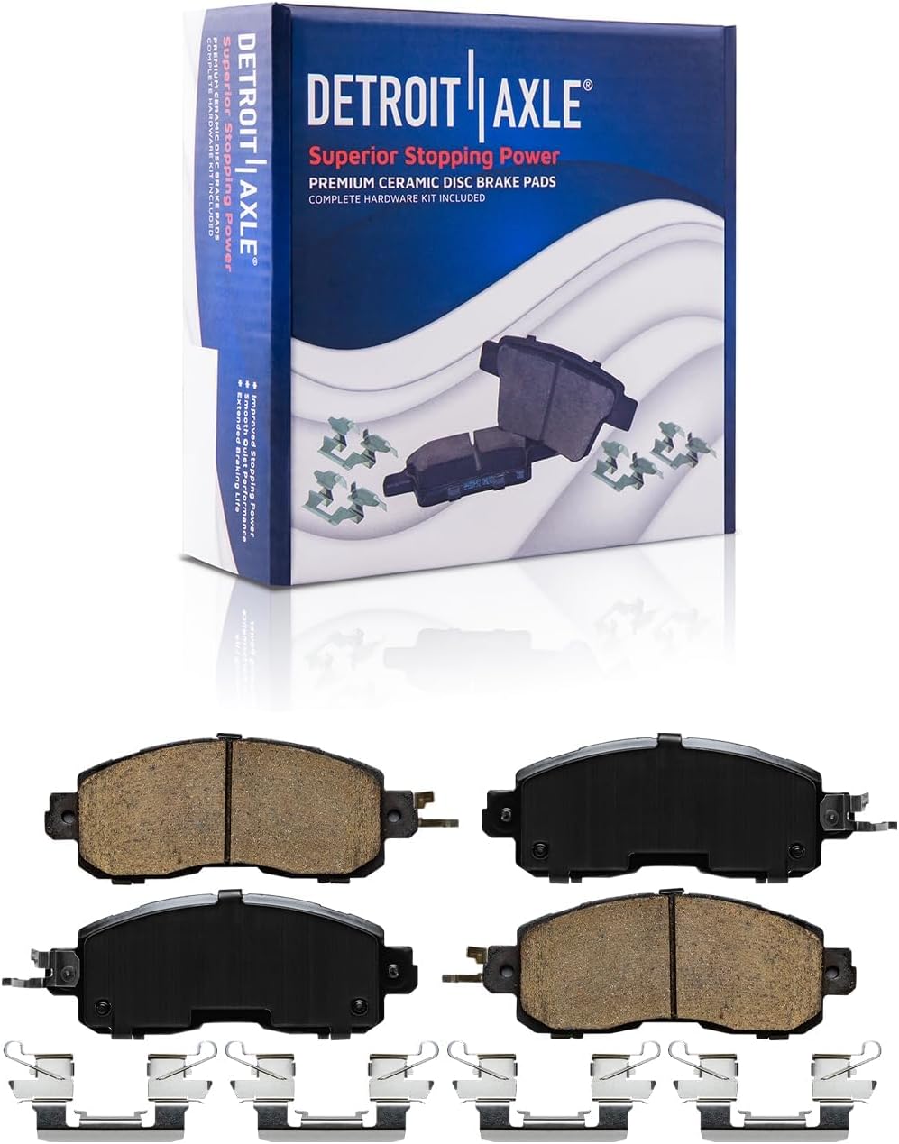 Detroit Axle - Brake Kit for 2019 Nissan Altima, Drilled and Slotted Brake Rotors Ceramic Brakes Pads Replacement : 11.65' inch Front and 11.02' inch Rear Solid Rotor