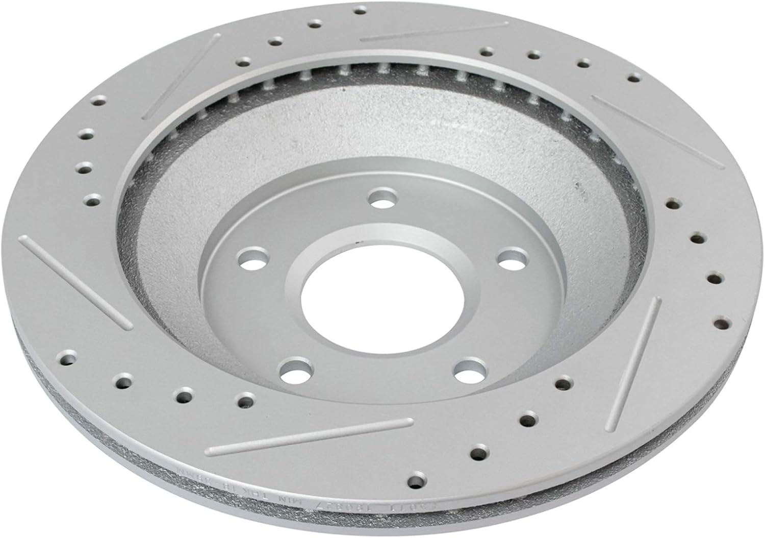 TRQ Performance Front Brake Pad and Rotor Set Ceramic Drilled Slotted G Coated Rotors Compatible with 1988-1996 Chevrolet Corvette