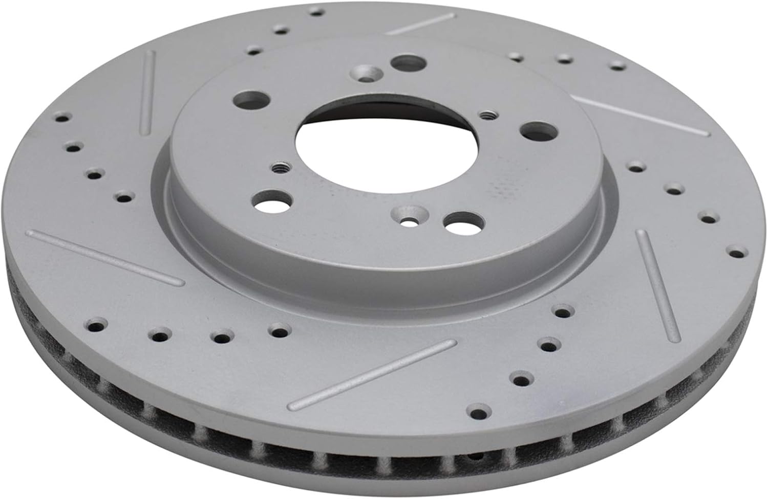 TRQ Front Brake Pad and Rotor Set Ceramic Drilled Slotted Coated Rotors Calipers Compatible with 2005-2010 Honda Odyssey