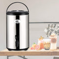 Catering Urn, Stainless Steel Insulated Hot Water Dispenser with Faucet - 6L/8L/10L/12L/16L/20L Milk Tea Barrel for Beverages，16 L