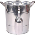 Ice Bucket,Ice Bucket with Lid and Ice Tongs,3.5L Metal Double Walled Ice Bucket Set, Home Kitchen Gifts with Lid, Modern Ice Bucket, Ice Buckets for Parties, Durable Ice Bucket, Ideal for P