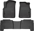 Husky Liners Weatherbeater Floor Mats | Fits 2019-2024 Infiniti QX80/Nissan Armada | Front & 2nd Row, 3-pc Black - 95671