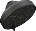 Moen Matte Black Six-Function 4-1/2' Diameter Spray Head Eco-Performance Showerhead, 6512EP15BL