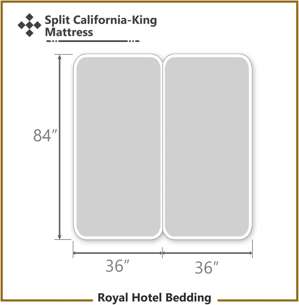 Royal Hotel Bedding Abripedic Crispy Percale Sheets, 300-Thread-Count, 5PC Solid Sheet Set, 100% Cotton, Up to 18 Inch Deep Pocket, Split-California-King, Celery