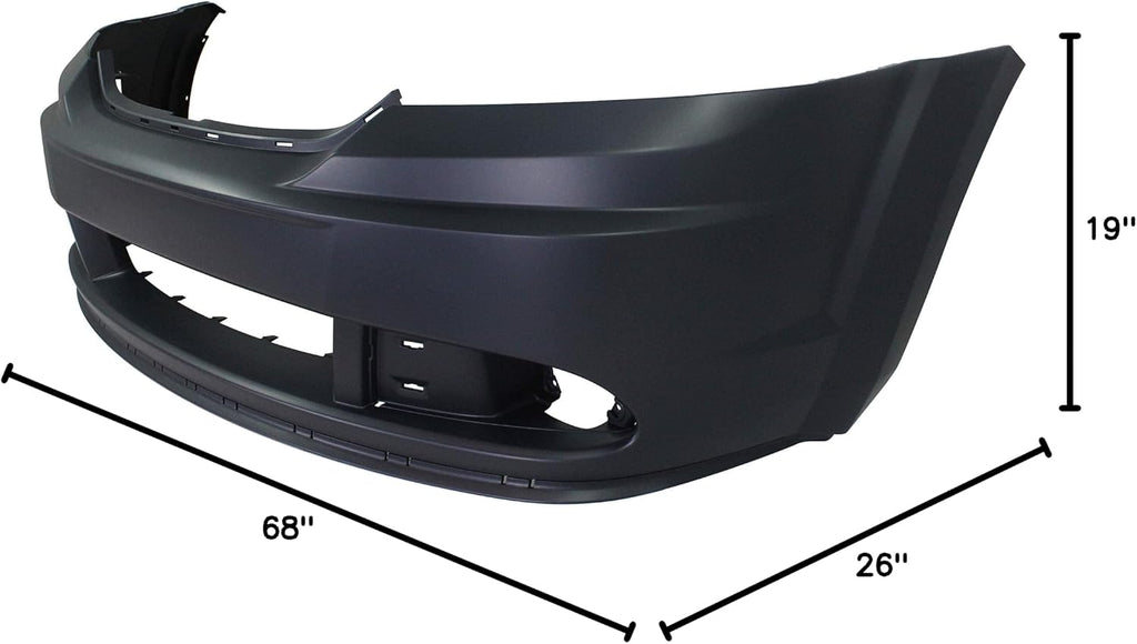 Garage-Pro Bumper Cover Compatible with Dodge Journey 2011-2015 Primed Front CH1000999