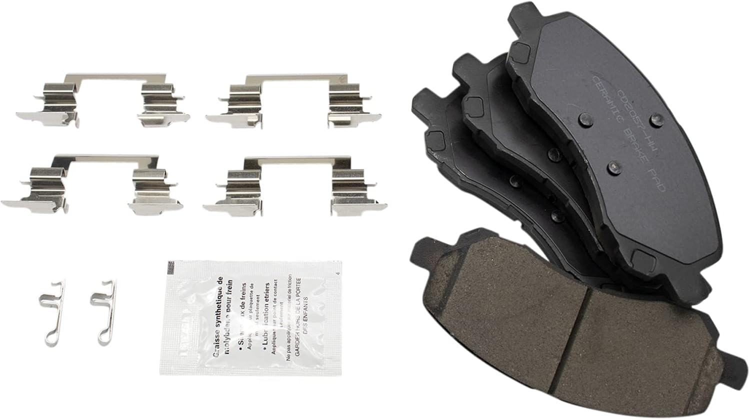TRQ Performance Front Brake Pad and Rotor Set Ceramic Coated Drilled Slotted Compatible with 2017 Jeep Compass Patriot