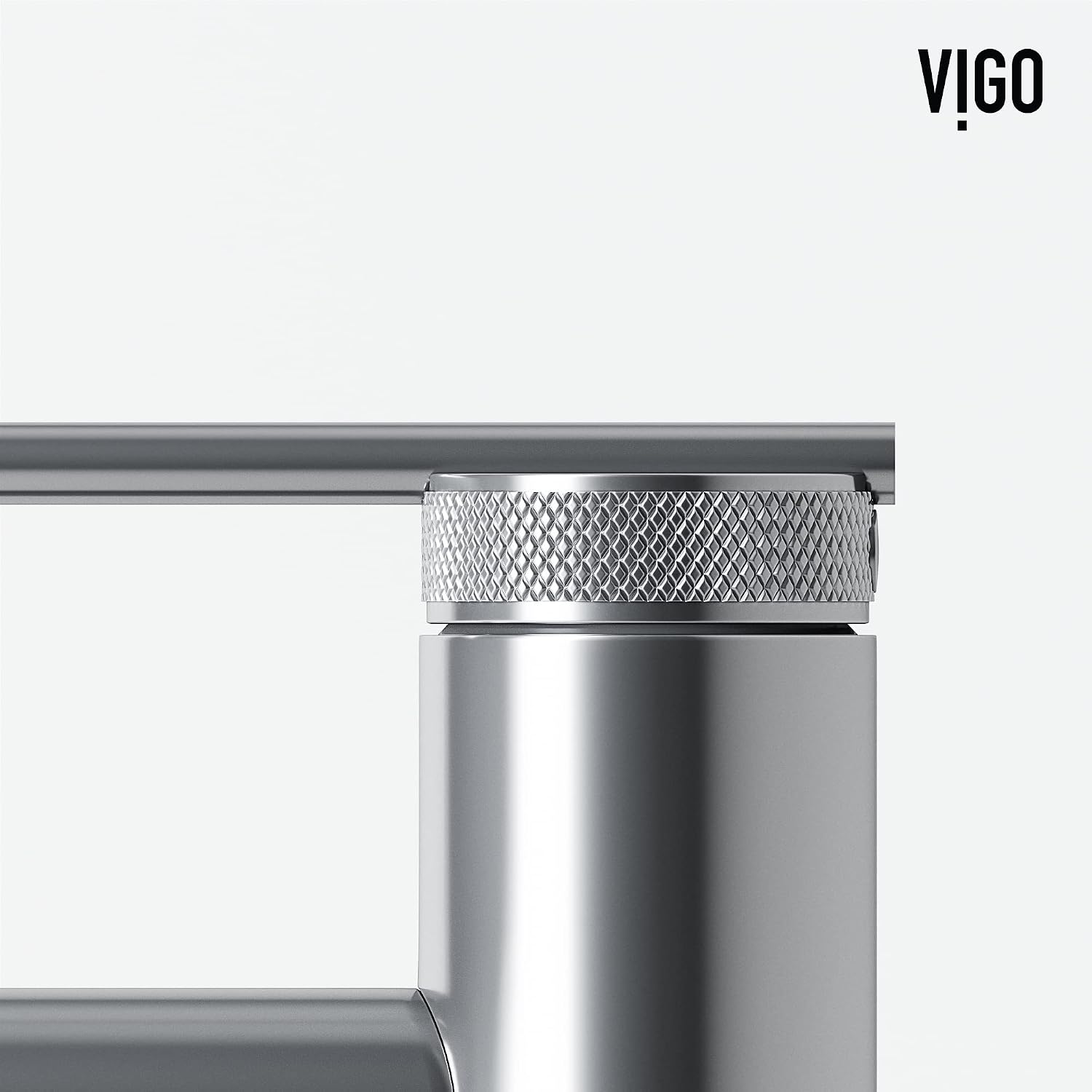 VIGO Sterling Single-Handle Single-Hole Mount Bathroom Sink Faucet, 7-Inch, Chrome, Modern Design, Solid Brass, 1.2 GPM WaterSense & Ceramic Disc Valve, Corrosion-Resistant