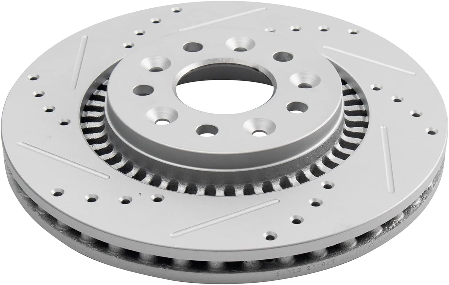 TRQ Performance Front Brake Pad and Rotor Set Ceramic Coated Drilled Slotted Rotors Compatible with 05-07 Ford Five Hundred Freestyle 08-09 Taurus Taurus X 05-07 Mercury Montego 08-09 Sable
