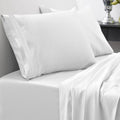 Sweet Home Collection 1800 Thread Count 21' Extra DEEP Pocket Sheet Soft Egyptian Quality Brushed Microfiber Luxury Bedding Set with Flat, Fitted, 2 Pillow Cases, Queen, White (Pack of 10)