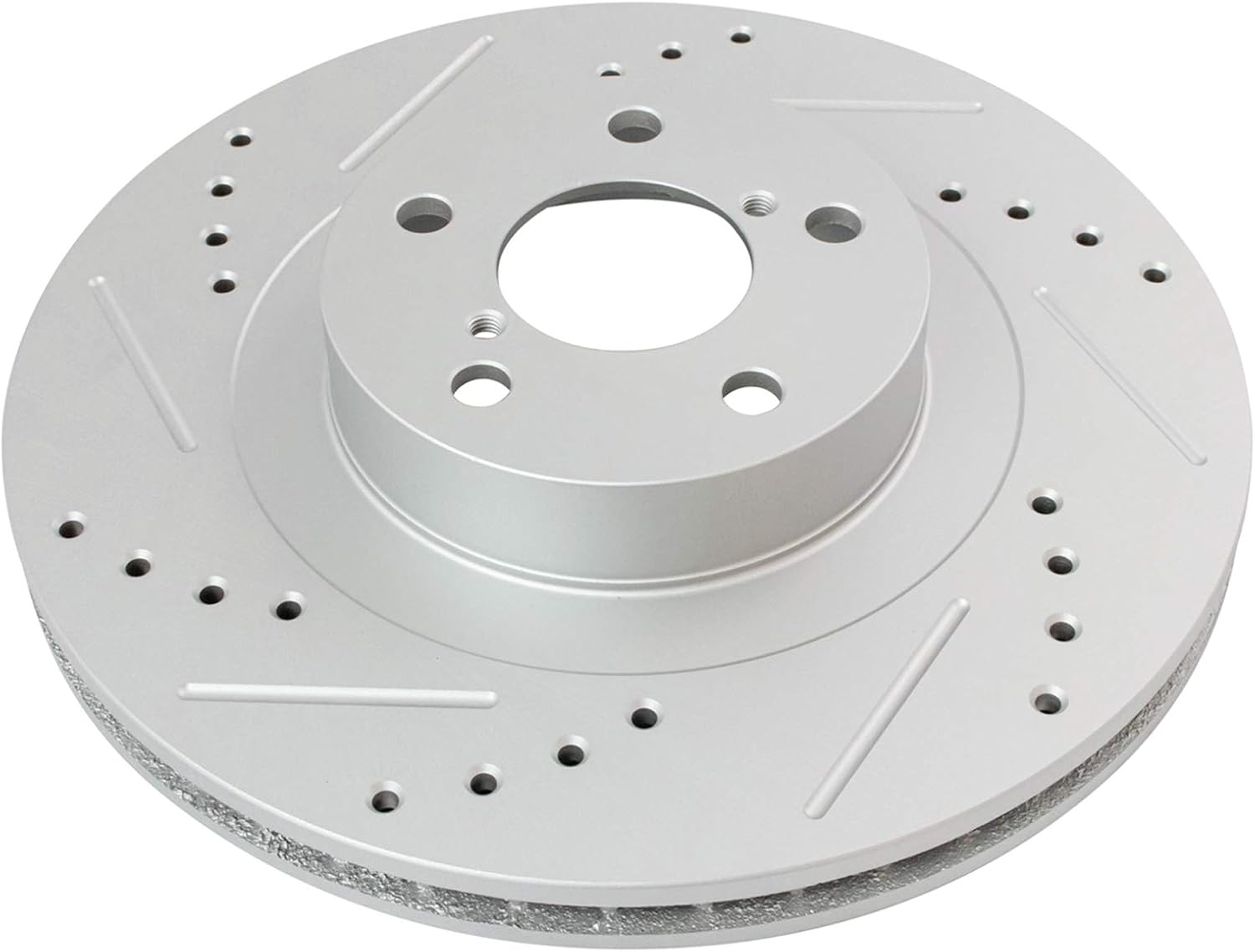 TRQ Performance Front Brake Pad and Rotor Set Ceramic Vented Coated Rotors Calipers Compatible with 2001 Subaru Legacy
