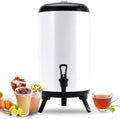 Catering Hot and Cold Water Dispenser - Stainless Steel Tea Urn Boiler with Faucet, Portable Handle, Large Capacity Sealing - Ideal for Office, Hotels, Parties