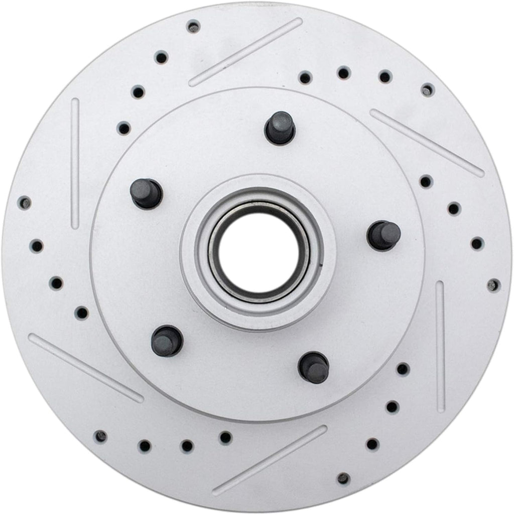 TRQ Performance Front Brake Pad & Rotor Set Ceramic Coated Rotors for 73-78 Buick Century Regal Skylark Chevrolet El Camino Monte Carlo Oldsmobile Cutlass Pontiac Firebird Grand Am Grand Prix