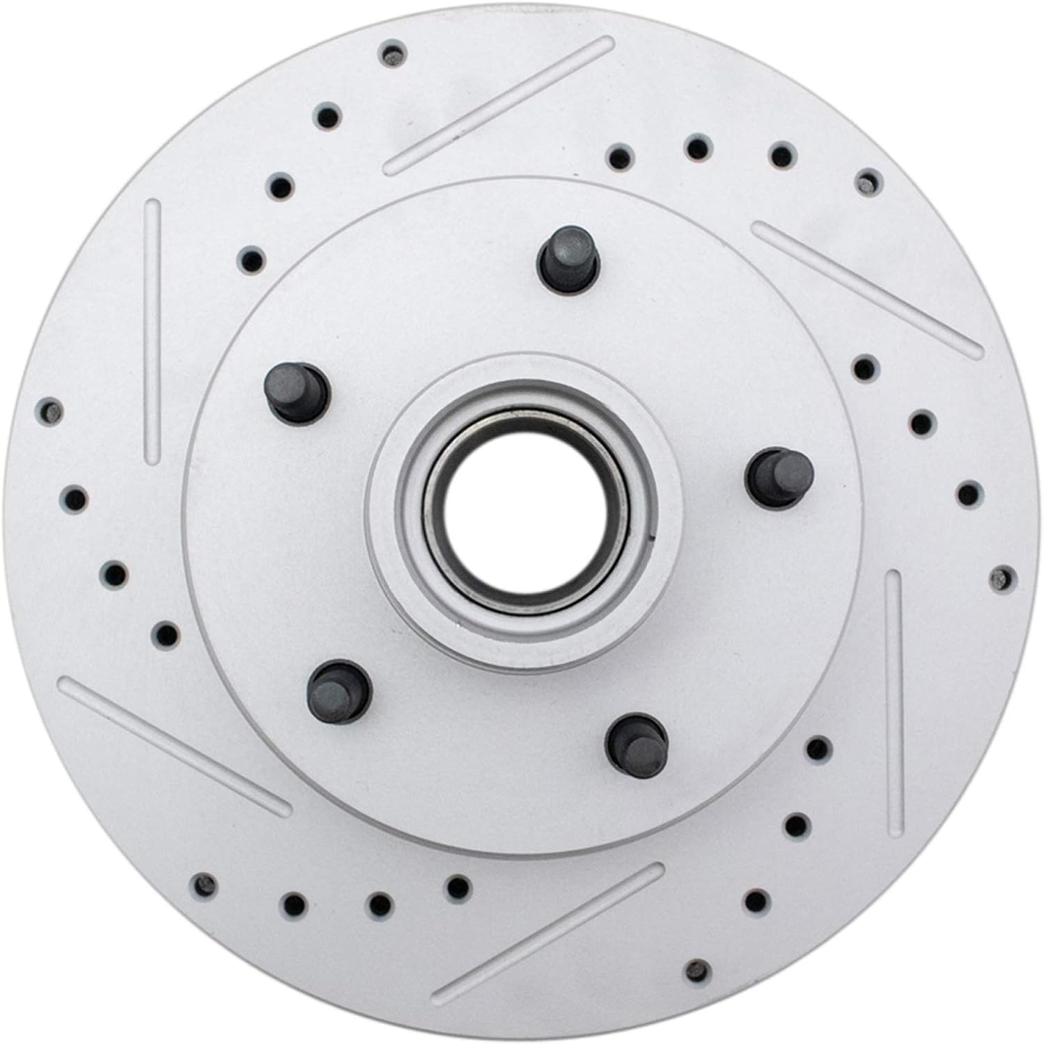 TRQ Performance Front Brake Pad & Rotor Set Ceramic Coated Rotors for 73-78 Buick Century Regal Skylark Chevrolet El Camino Monte Carlo Oldsmobile Cutlass Pontiac Firebird Grand Am Grand Prix