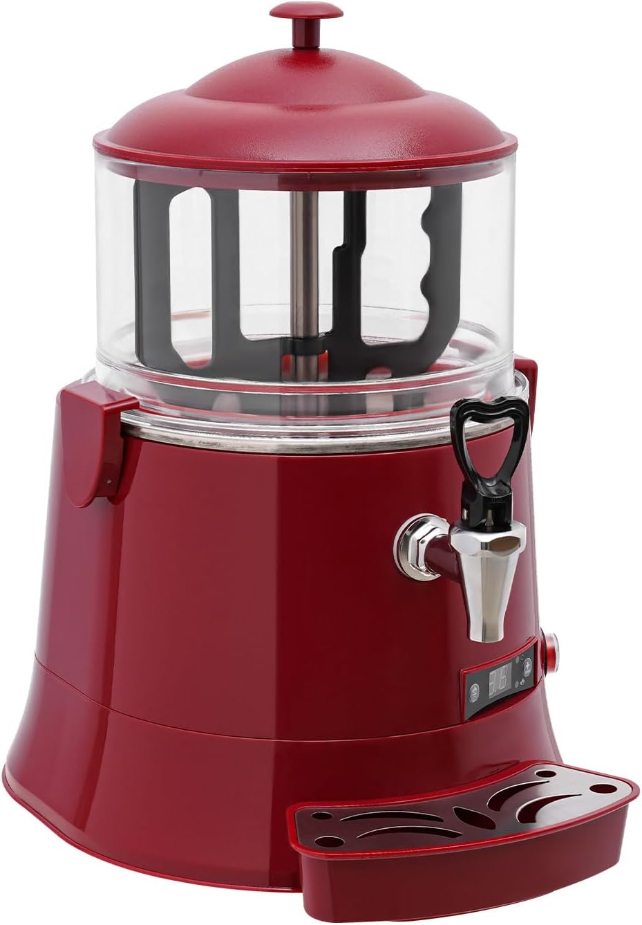 5L Commercial Hot Chocolate Maker Machine Chocolate Dispenser Warmer With Faucet 400W 110V Hot Beverage Warmer for Heating Chocolate Coffee Milk(5L-Black)
