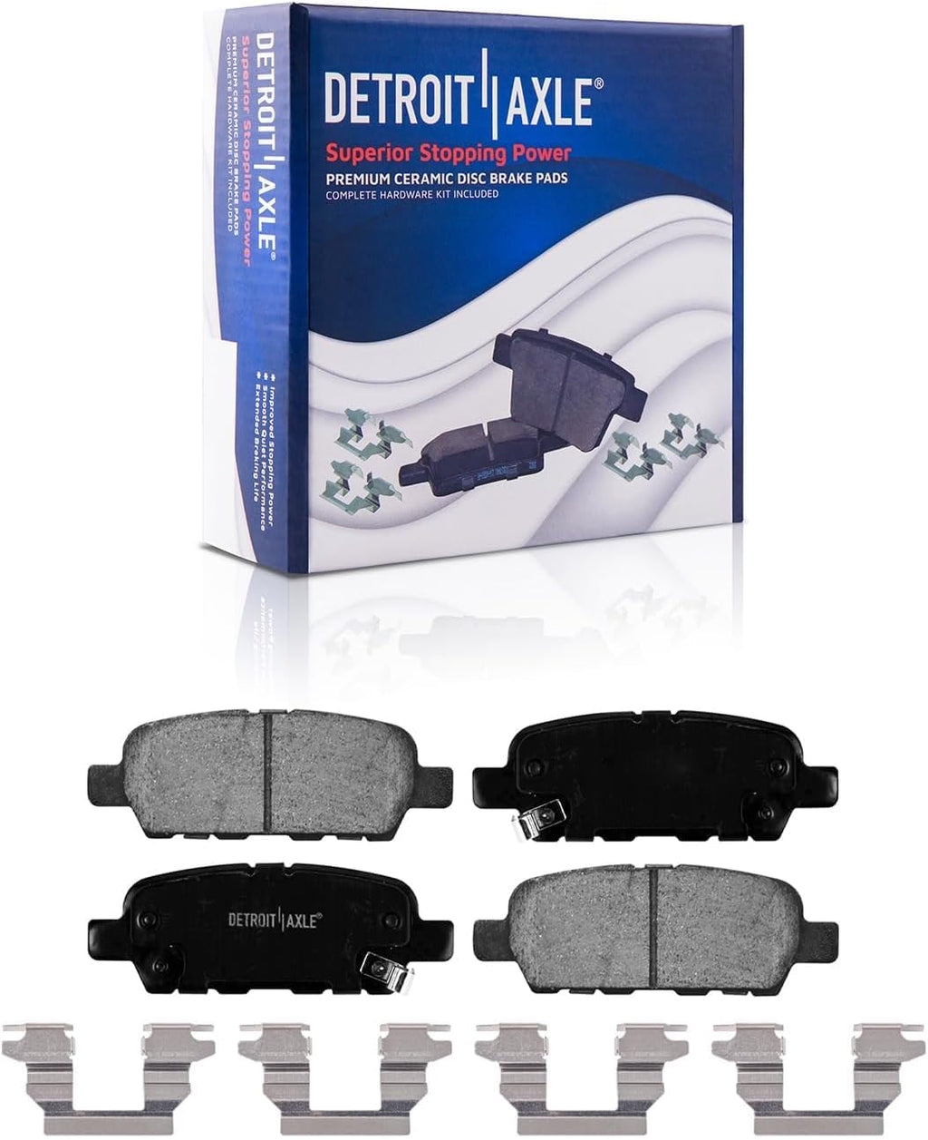 Detroit Axle - Brake Kit for 2005-08 2011-12 Infiniti FX35, 05-08 FX45 Drilled & Slotted Disc Brake Rotors Ceramic Brakes Pads Replacement : 12.6' inch Front & 12.13' inch Rear Rotor
