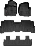 WeatherTech Custom Fit FloorLiners for Ford Expedition Max - Full Set (441665-1-2-4412953), Black