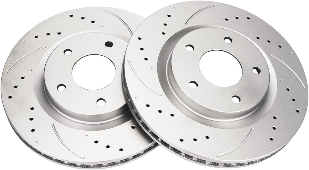 KAC 11.64 inch(295.8mm) Front Brake Rotors for Nissan 2008-2013 Rogue, Nissan 2014-2015 Rogue Select, Nissan 2007-2012 Sentra 2.5L Automotive Replacement Brake Rotors,31512