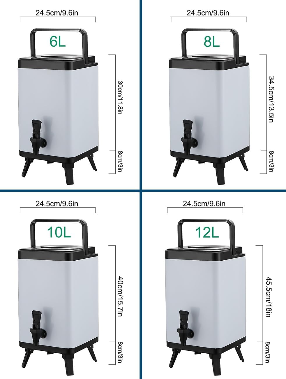 Hot Water Dispenser with Faucet, 304 Stainless Steel Catering Urn, Commercial Coffee Urn Insulated Barrel for Restaurant Office Cafe Home,6L