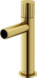 VIGO Ashford Single-Handle Single-Hole Mount Bathroom Sink Faucet, 8-Inch, Matte Brushed Gold, Modern Design, Solid Brass, 1.2 GPM WaterSense & Ceramic Disc Valve, Corrosion-Resistant