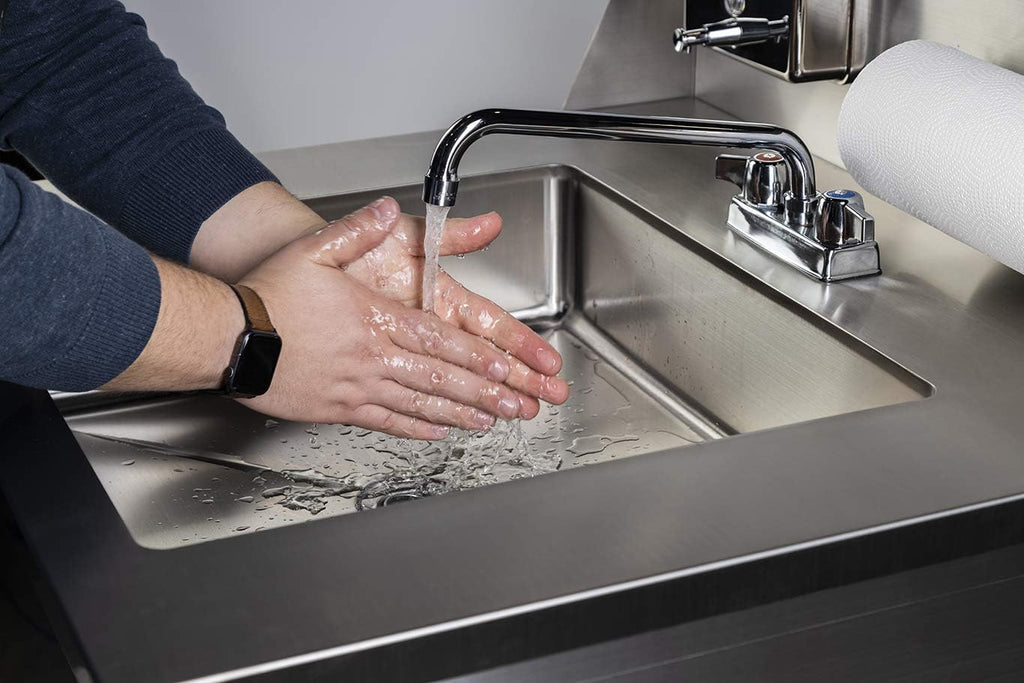 AFE TB101 Triple Basin Stainless Steel Portable Sink with Hot Water