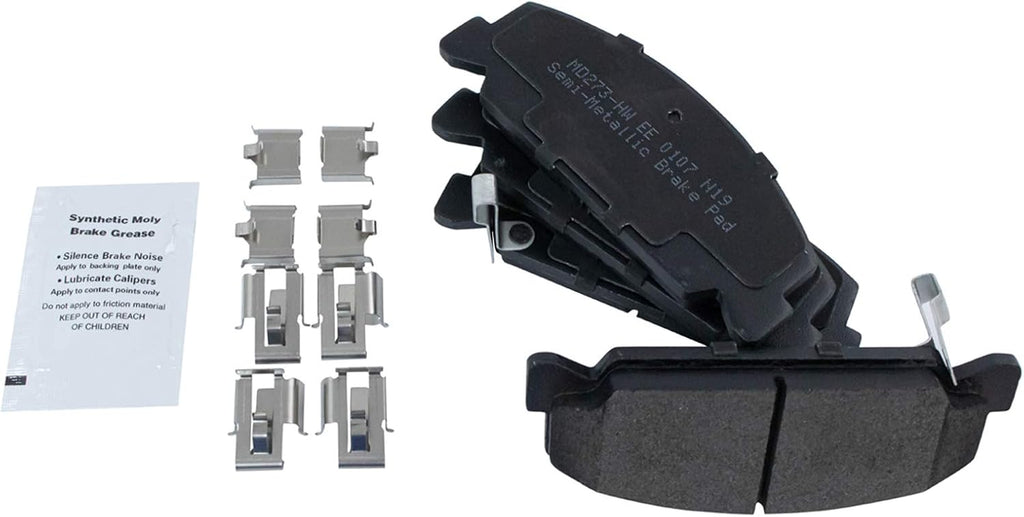 TRQ Front Brake Pad and Rotor Set Semi Metallic Vented Rotors Calipers Compatible with 1990-2000 Honda Civic 1993-1997 Civic del Sol 1990-1991 CRX