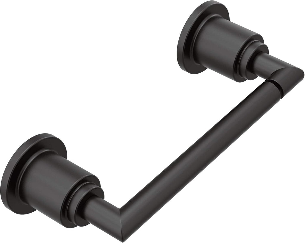 Moen YB0808BL Arris Pivoting Toilet Paper Holder, Matte Black