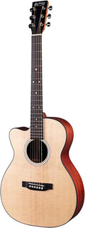 Martin 000CJr-10EL Junior Series Left-Handed Acoustic-Electric Guitar, Natural w/Gig Bag