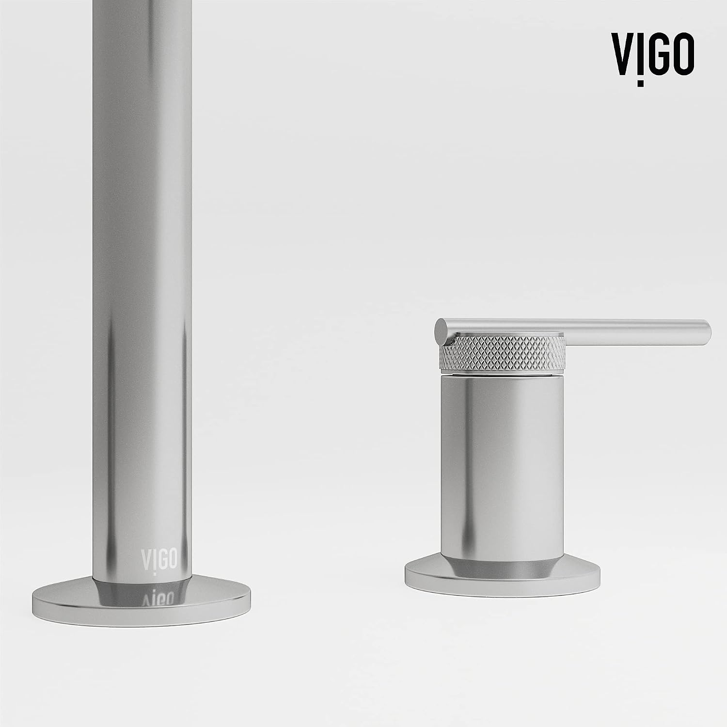 VIGO Sterling Two-Handle Three-Hole Mount Widespread Bathroom Sink Faucet, 7-Inch, Chrome, Modern Design, Solid Brass, 1.2 GPM WaterSense & Ceramic Disc Valve, Corrosion-Resistant