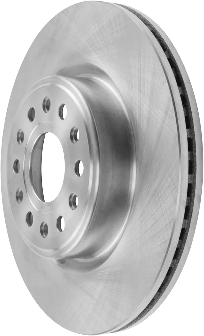 Detroit Axle - Front Brake Kit for 2019 2020 2021 2022 2023 2024 2025 Ram 1500, Disc Brake Rotors Ceramic Brakes Pads with Hardware Replacement : 14.88' inch Rotors