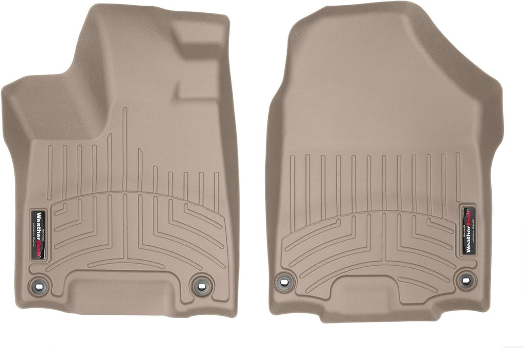 WeatherTech Custom Fit FloorLiners for Honda Ridgeline - 1st Row (459711), Tan