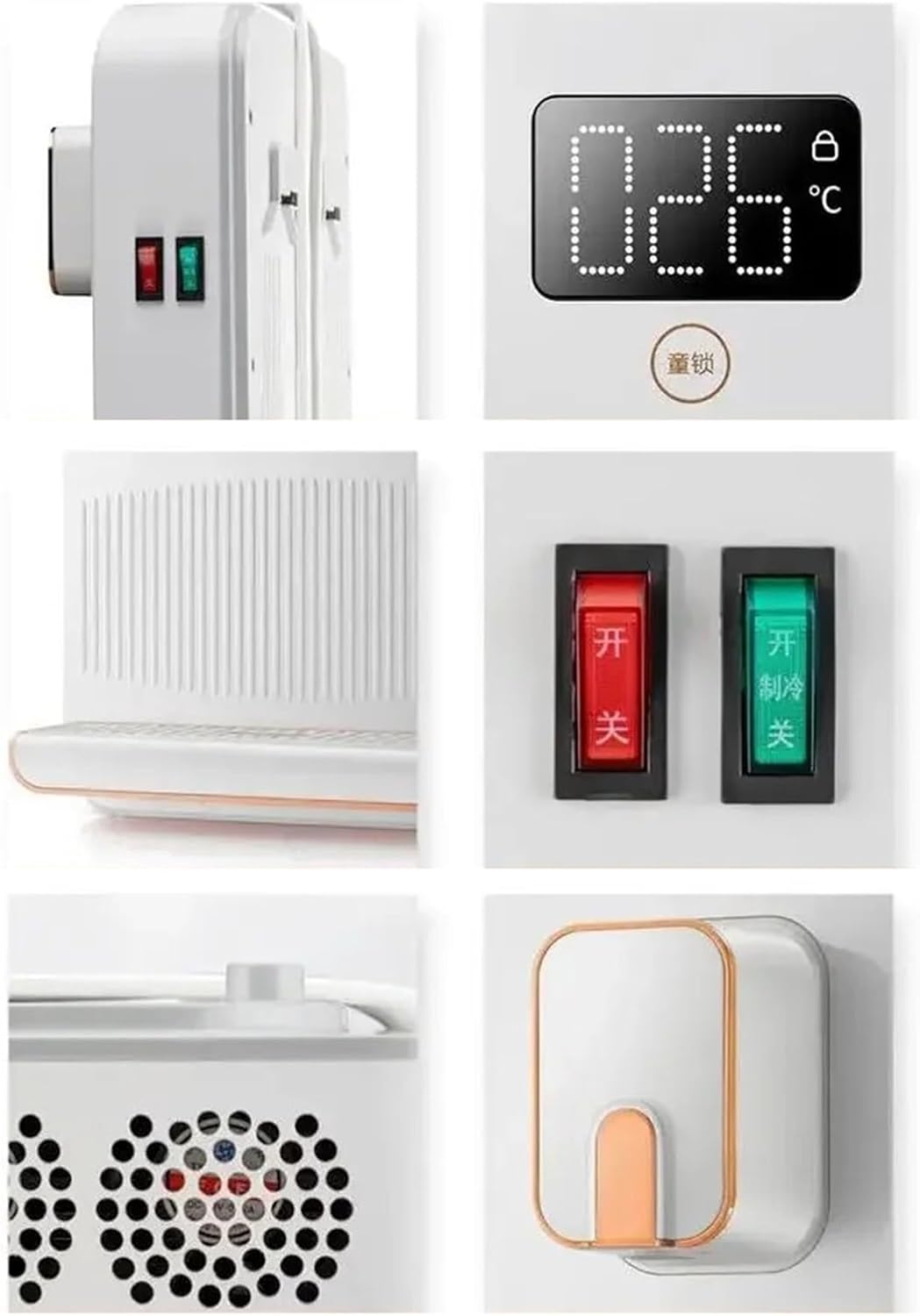 hot water dispensers Water Dispensers Automatic Dispenser Kitchen Wall-mounted Electric Drinker Cold Hot Drinking Fountain Despenser Machine Home instant hot water dispenser (Color : B, Size : Ice W
