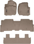 WeatherTech Custom Fit FloorLiners for Ford Expedition Max - Full Set (451665-1-2-4512953), Tan