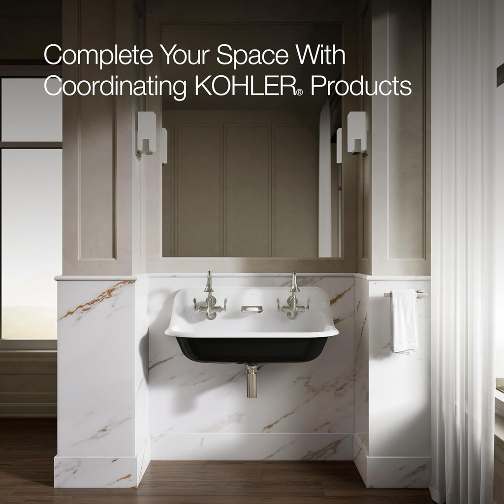 Kohler K-730T70-4AJR-SR Triton Bowe Cannock Bathroom Sink Faucet, Vibrant Bright Nickel