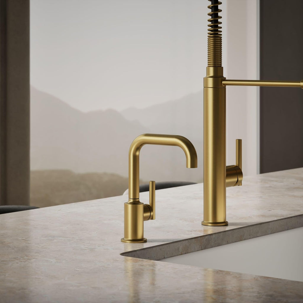 Kohler K-24077-2MB Purist Beverage Faucet, Vibrant Brushed Moderne Brass