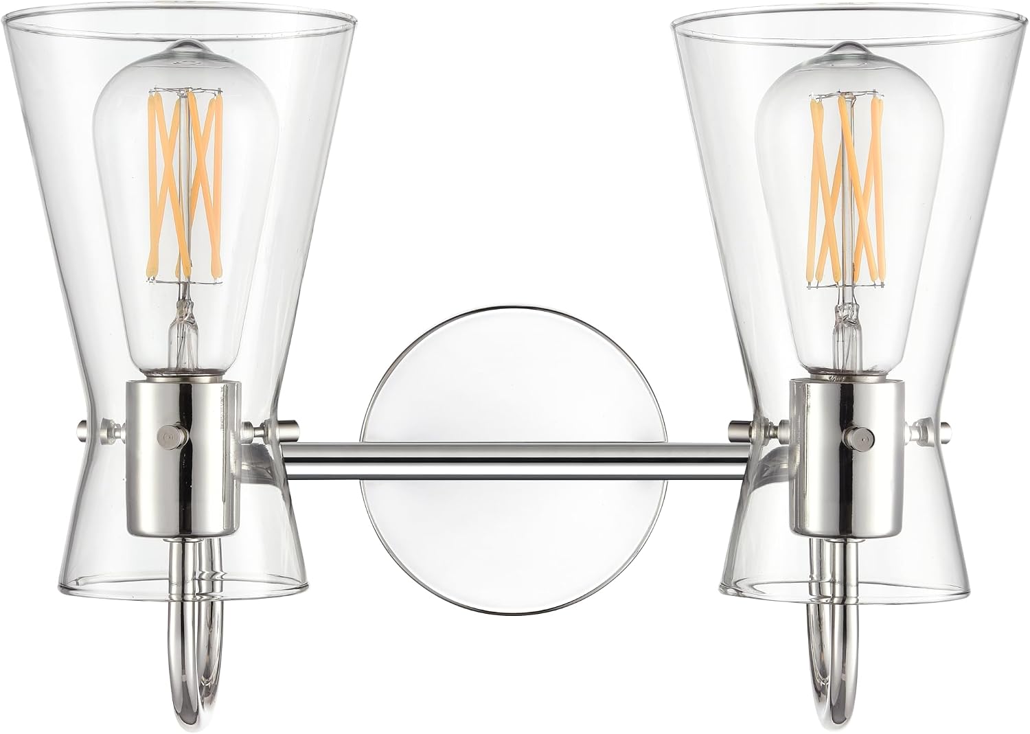 ML Lighting 21002-PN Camellia 13.5' Wide 2-Light Vanity - Polished Nickel