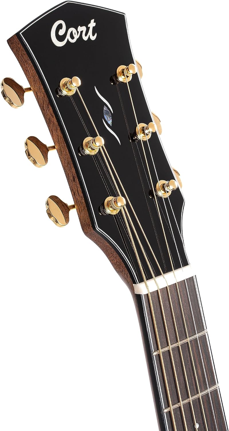 Cort Gold Series Acoustic-Electric Guitar, Natural Glossy (GOLDA6-BO)