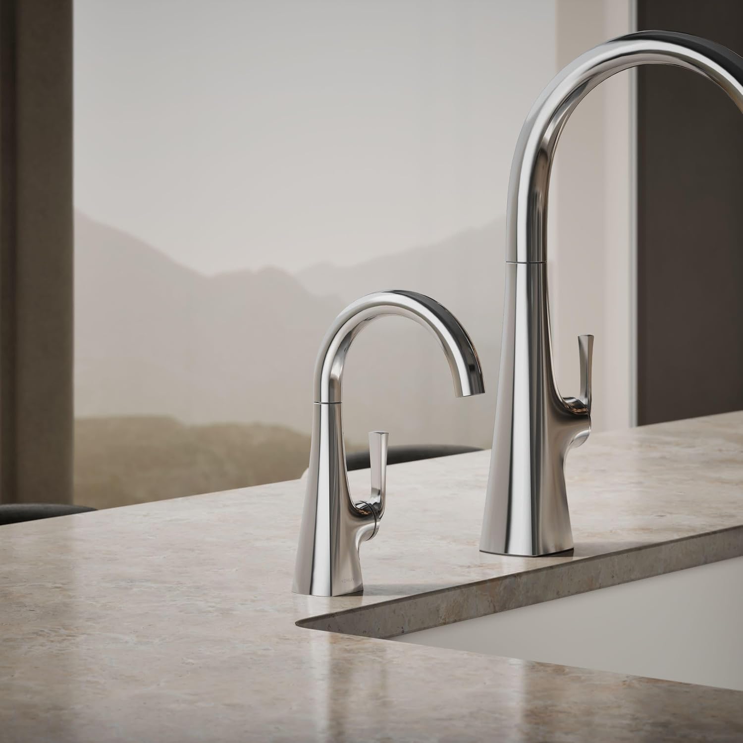 Kohler K-24134-CP Graze Beverage Faucet, Polished Chrome