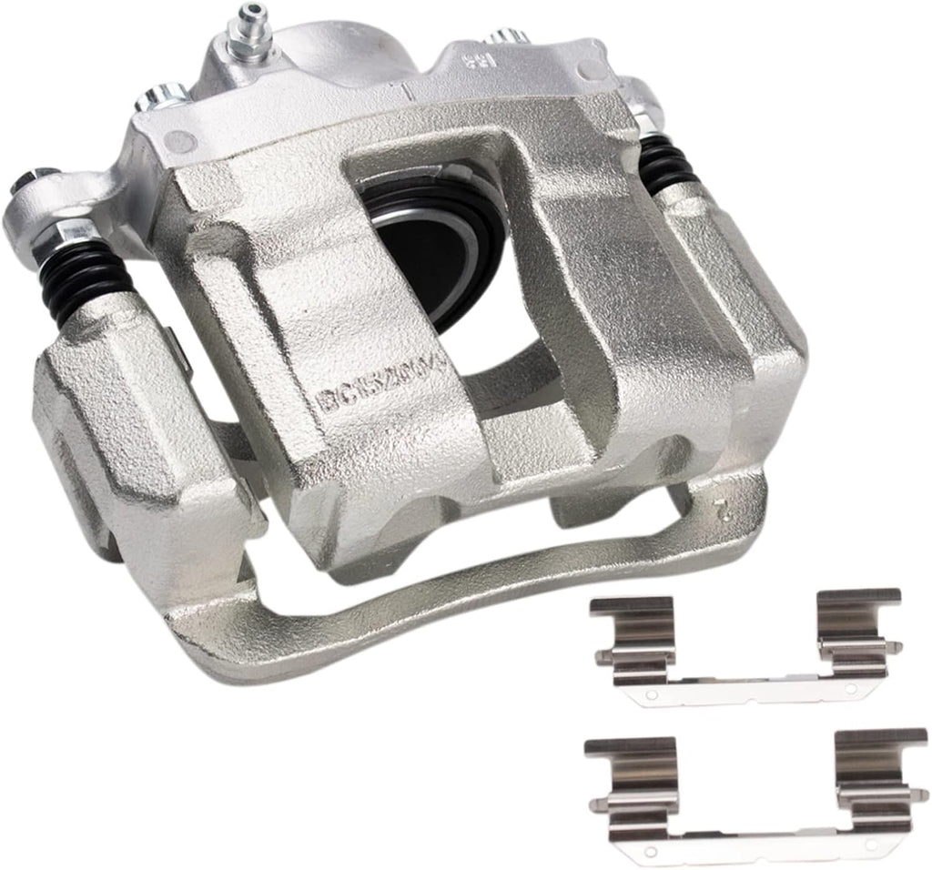 TRQ Performance Front Brake Pad and Rotor Set Ceramic Vented Coated Rotors Calipers Compatible with 2016 Kia Optima