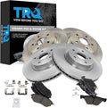 TRQ Front & Rear Brake Pad & Rotor Kit Ceramic Compatible with 2015-2019 Subaru Legacy Outback 2016-2021 WRX